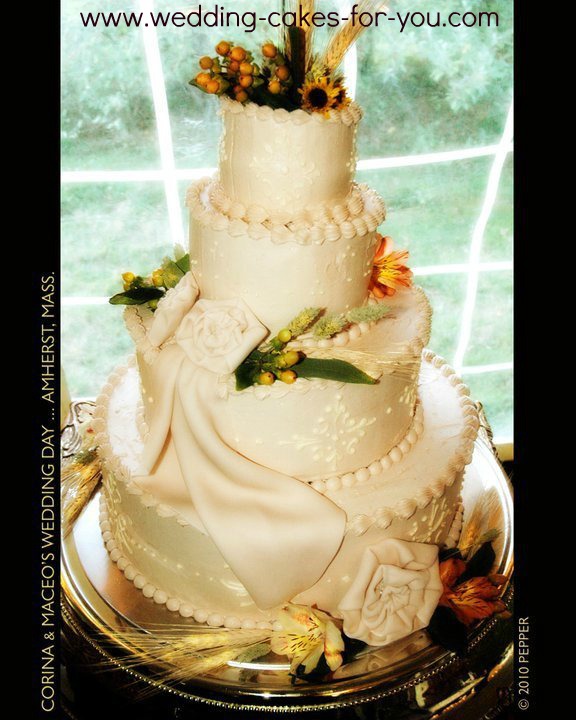 Wedding Cakes With Hydrangea Flowers Wedding Cakes With Hydrangea Flowers