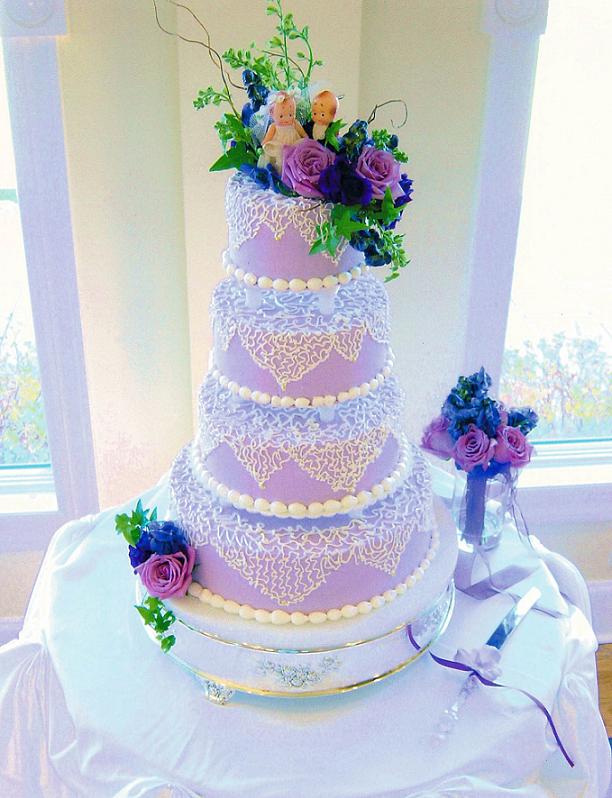 Lavender Wedding Cake