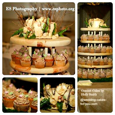 Elegant rustic wedding cakes