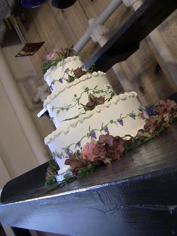 This cake was for a wine themed wedding