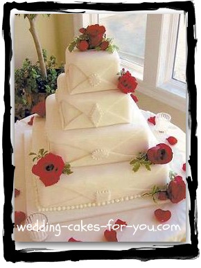 Cake square wedding cakes