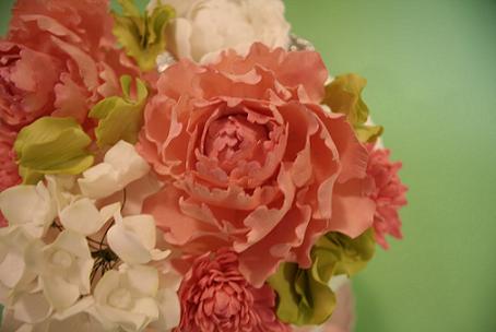 Wedding cake texas gum paste flowers