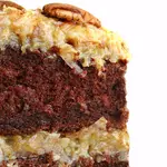 German chocolate cake Icing goes beautifully with chocolate cake