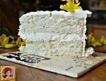 A white cake recipe that is simple yet elegant 