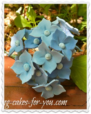 Gumpaste Hydrangeas