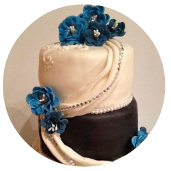 fondant wedding cake