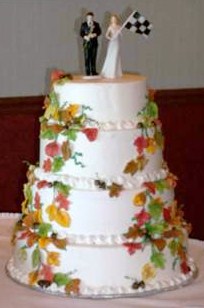 Fall Fantasy Wedding Cake