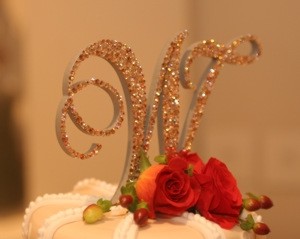 Monogram Topper From Topper's With Glitz