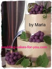 Cascading Fondant Grapes