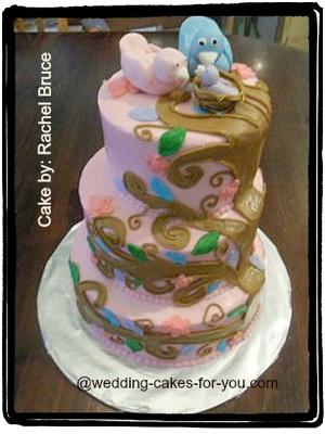 This is what my cake looked like before I transported it.