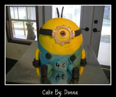 Surprise Minion Birthday Cake