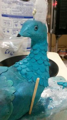 Close up of Peakie in Progress