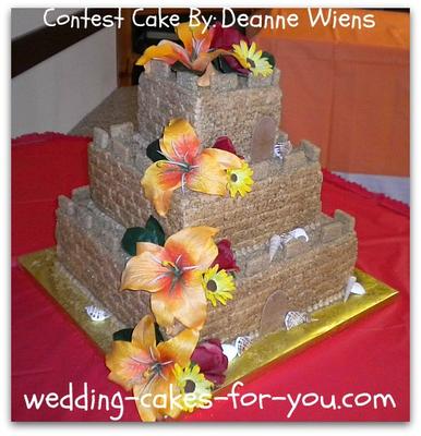Sand Castle Wedding Cake