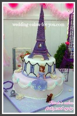 Eiffel Tower Cake For A Princess
