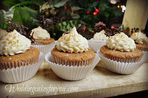 spice cake cupcakes with browned butter frosting