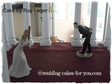 Baseball Bride and Groom