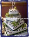 Mariah's Orchid Wedding Cake