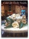 This is the only good pic I have of the Bride and Groom's topper cake showing the roses on top and sides