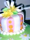 A one of a kind fondant design by your cake decorator