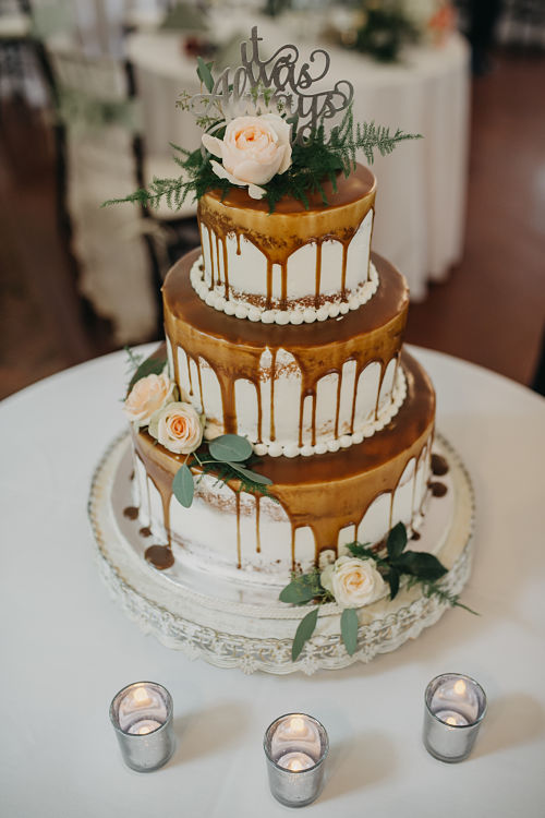 Wedding Cake Gallery And Testimonials Caramel Drip Wedding Cake