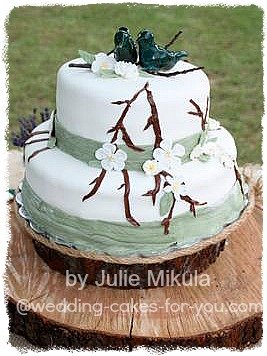 Outdoor Wedding Cake Designed With The Outdoors In Mind