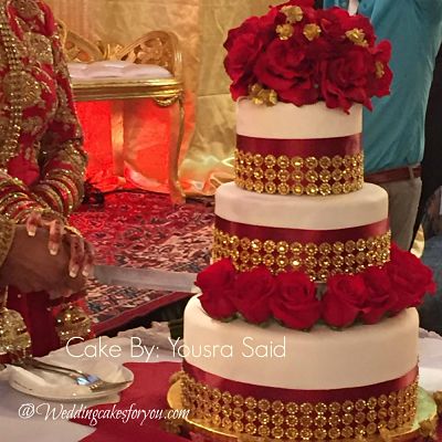 Colorful wedding cake by Yousra Said